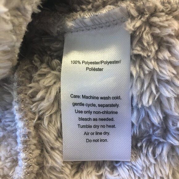 Daydream by Berkshire Home Teddy Robe Gray S/M - Picture 8 of 8